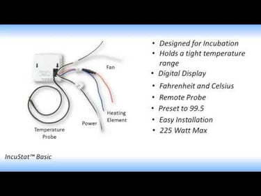 IncuStat™ Basic Digital Electronic Egg Incubator Thermostat (220/240V AC)